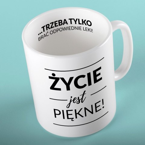 Kubek Życie jest piękne, na prezent Kubek Życie jest piękne, na prezent