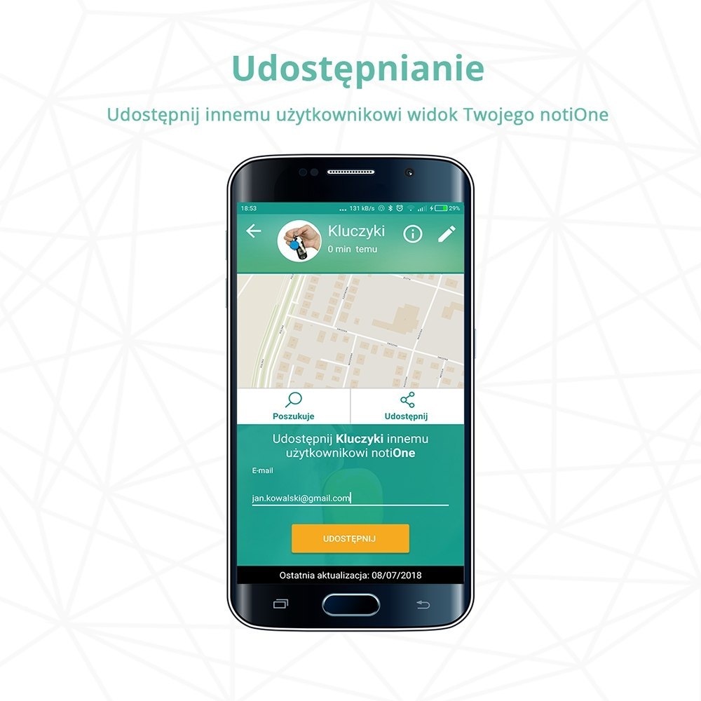 Lokalizator NotiOne Play - Limonkowy Lokalizator NotiOne Play - Limonkowy