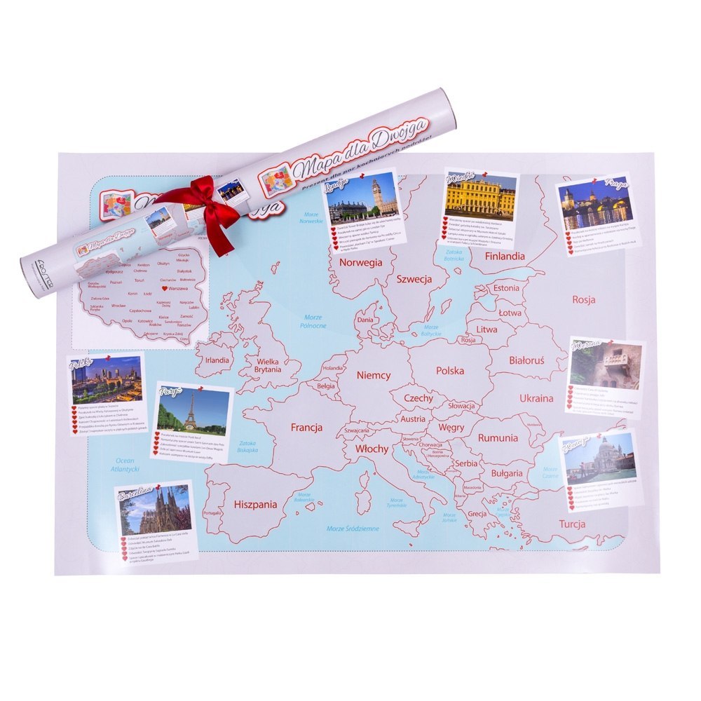 Mapa Zdrapka dla Dwojga - ulepszona zdrapka Mapa Zdrapka dla Dwojga - ulepszona zdrapka