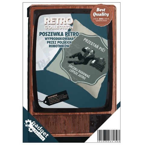 Poszewka Retro - Przestań pić - 33x33 cm Poszewka Retro - Przestań pić - 33x33 cm