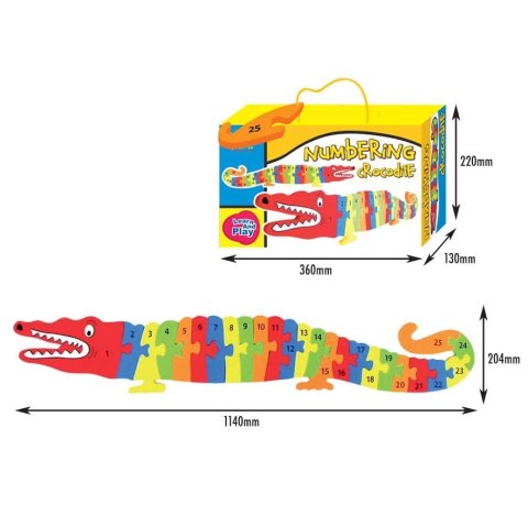 Puzzle numerowane - Krokodyl Puzzle numerowane - Krokodyl