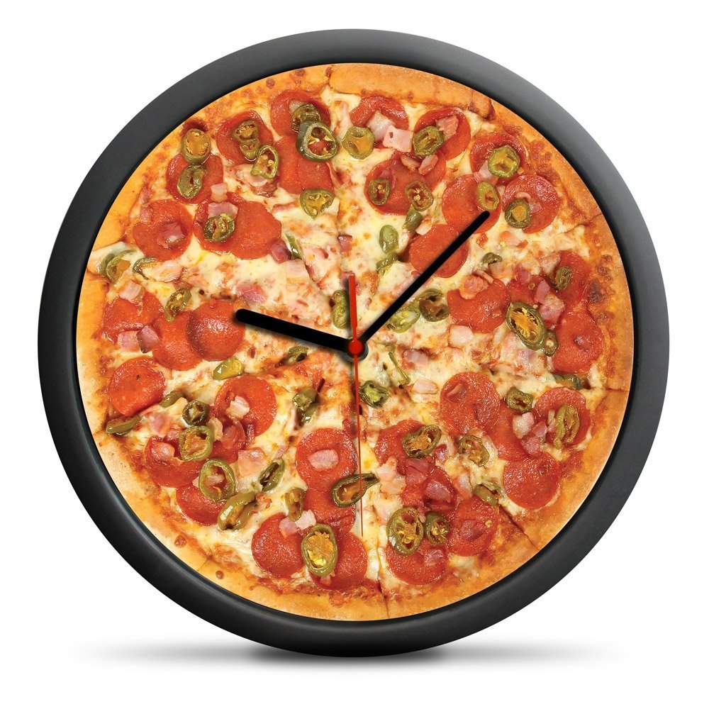 Zegar Pizza - cichy mechanizm Zegar Pizza - cichy mechanizm