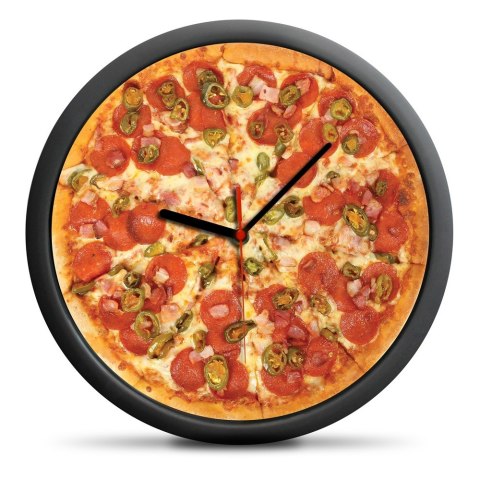 Zegar Pizza - cichy mechanizm