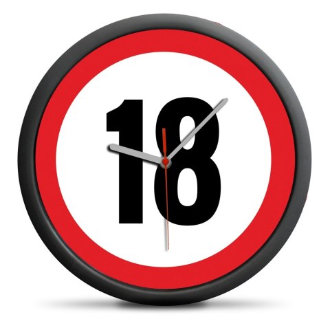 Zegar urodzinowy 18 - Przekrocz limit - cichy mechanizm Zegar urodzinowy 18 - Przekrocz limit - cichy mechanizm