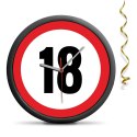 Zegar urodzinowy 18 - Przekrocz limit - cichy mechanizm Zegar urodzinowy 18 - Przekrocz limit - cichy mechanizm