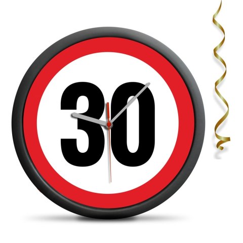 Zegar urodzinowy 30 - Przekrocz limit - cichy mechanizm Zegar urodzinowy 30 - Przekrocz limit - cichy mechanizm