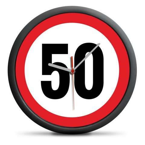 Zegar urodzinowy 50 - Przekrocz limit - cichy mechanizm Zegar urodzinowy 50 - Przekrocz limit - cichy mechanizm