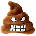 Poduszka Dekoracyjna Emotki Emoji - poop złość Poduszka Dekoracyjna Emotki Emoji - poop złość