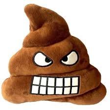 Poduszka Dekoracyjna Emotki Emoji - poop złość Poduszka Dekoracyjna Emotki Emoji - poop złość