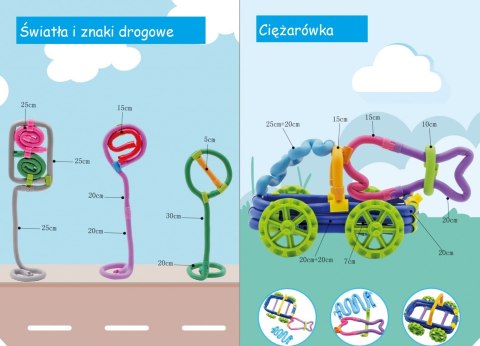 Gra Edukacyjna TĘCZOWE ZAKRĘCONE DRUCIKI 61EL DIY Gra Edukacyjna TĘCZOWE ZAKRĘCONE DRUCIKI 61EL DIY