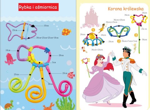Gra Edukacyjna TĘCZOWE ZAKRĘCONE DRUCIKI 61EL DIY Gra Edukacyjna TĘCZOWE ZAKRĘCONE DRUCIKI 61EL DIY