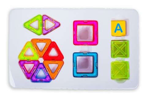 Kolorowe klocki magnetyczne MAGICAL MAGNET 20SZT Kolorowe klocki magnetyczne MAGICAL MAGNET 20SZT