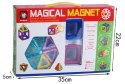 Kolorowe klocki magnetyczne MAGICAL MAGNET 20SZT Kolorowe klocki magnetyczne MAGICAL MAGNET 20SZT