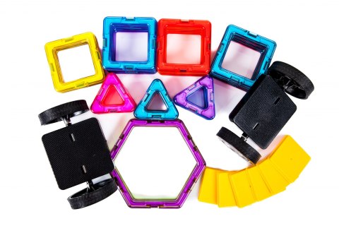 Kolorowe klocki magnetyczne MAGICAL MAGNET 40SZT Kolorowe klocki magnetyczne MAGICAL MAGNET 40SZT