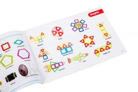 Kolorowe klocki magnetyczne MAGICAL MAGNET 52SZT Kolorowe klocki magnetyczne MAGICAL MAGNET 52SZT