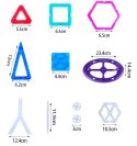 Kolorowe klocki magnetyczne MAGICAL MAGNET 71SZT Kolorowe klocki magnetyczne MAGICAL MAGNET 71SZT