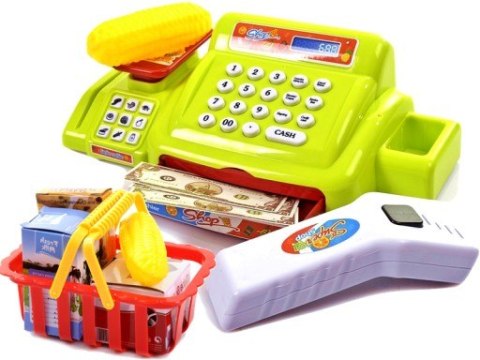 Kasa Fiskalna Sklep + akcesoria zielona Kasa Fiskalna Sklep + akcesoria zielona