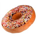 Poduszka dekoracyjna DONUT brąz z kolorową posypką Poduszka dekoracyjna DONUT brąz z kolorową posypką