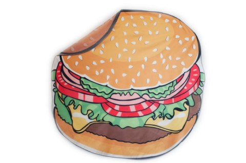 Szybkoschnąca mata plażowa 135cm wzór: burger Szybkoschnąca mata plażowa 135cm wzór: burger