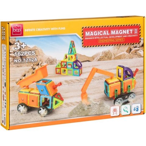 Klocki magnetyczne MAGICAL MAGNET 162SZT 7212A Klocki magnetyczne MAGICAL MAGNET 162SZT 7212A