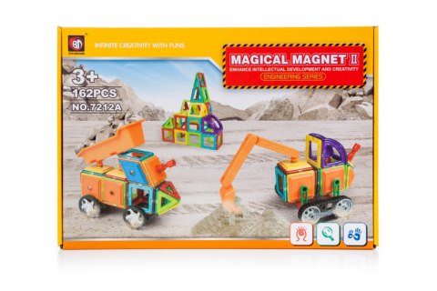 Klocki magnetyczne MAGICAL MAGNET 162SZT 7212A Klocki magnetyczne MAGICAL MAGNET 162SZT 7212A