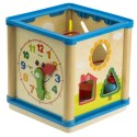 Sorter drewniany kostka edukacyjna z pętlą motoryczną Sorter drewniany kostka edukacyjna z pętlą motoryczną