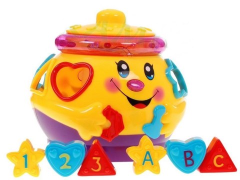 Muzyczny garnuszek klocuszek grający sorter Muzyczny garnuszek klocuszek grający sorter