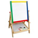 Tablica wielofunkcyjna dwustronna kredowa magnetyczna stojąca 49cm Tablica wielofunkcyjna dwustronna kredowa magnetyczna stojąca 49cm