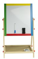 Tablica wielofunkcyjna dwustronna kredowa magnetyczna stojąca 49cm Tablica wielofunkcyjna dwustronna kredowa magnetyczna stojąca 49cm