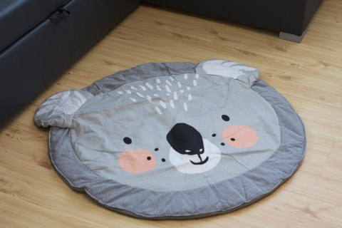 Mata dla dziecka okrągła szara koala 90cm Mata dla dziecka okrągła szara koala 90cm