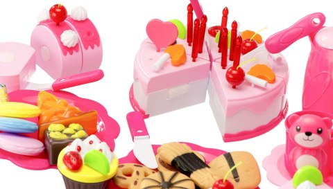 Tort Urodzinowy do Krojenia Kuchnia 80 el. róż Tort Urodzinowy do Krojenia Kuchnia 80 el. róż