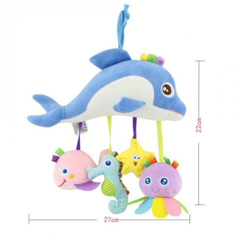 Zawieszka pluszowa grzechotka delfin Zawieszka pluszowa grzechotka delfin