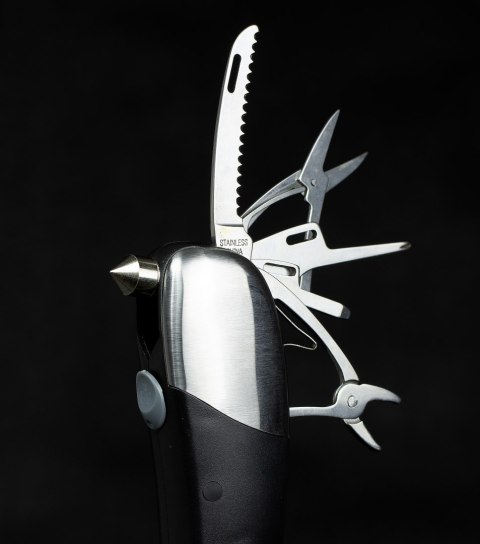Niezbędnik kierowcy Multitool 8w1 + latarka Niezbędnik kierowcy Multitool 8w1 + latarka
