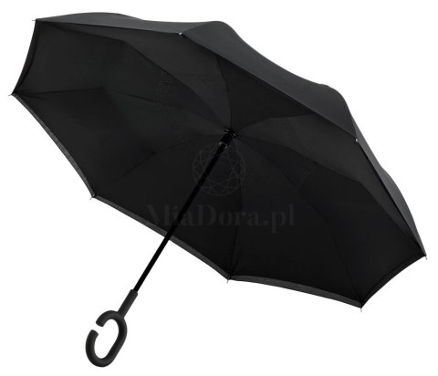 Parasol odwrotnie otwierany składany czarny Parasol odwrotnie otwierany składany czarny