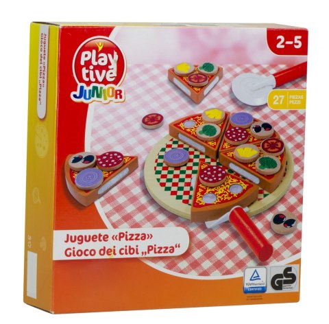 Pizza drewniany zestaw do zabawy z akcesoriami Pizza drewniany zestaw do zabawy z akcesoriami