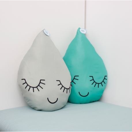 Poduszka dekoracyjna Kropelka Drop Szara 40x35 Poduszka dekoracyjna Kropelka Drop Szara 40x35