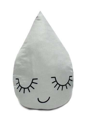 Poduszka dekoracyjna Kropelka Drop Szara 40x35 Poduszka dekoracyjna Kropelka Drop Szara 40x35