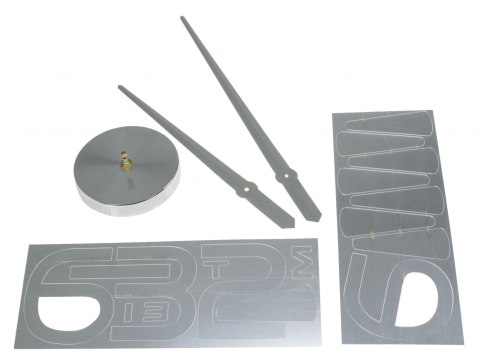 Zegar ścienny duży 80-120cm srebrny 4 cyfry Zegar ścienny duży 80-120cm srebrny 4 cyfry
