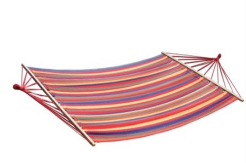 Hamak dwuosobowy 220x150cm z drążkiem 120cm Hamak dwuosobowy 220x150cm z drążkiem 120cm