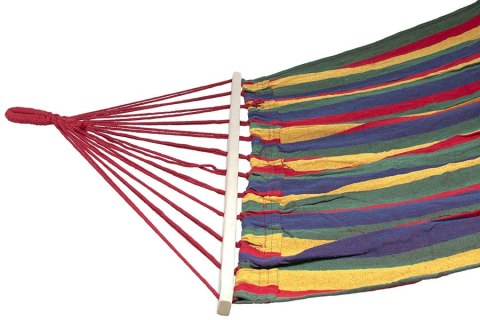 Hamak dwuosobowy 220x150cm z drążkiem 120cm Hamak dwuosobowy 220x150cm z drążkiem 120cm