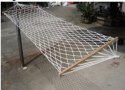 Hamak jednoosobowy 200x80cm z drążkiem 80cm Hamak jednoosobowy 200x80cm z drążkiem 80cm