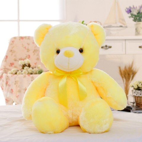 Miś pluszak lampka LED 45cm RÓŻOWY Miś pluszak lampka LED 45cm RÓŻOWY