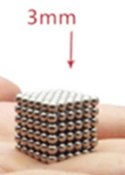 Neocube klocki magnetyczne kulki 3mm srebrne 216el Neocube klocki magnetyczne kulki 3mm srebrne 216el