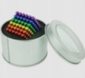 Neocube klocki magnetyczne kulki 3mm tęcza 216el. Neocube klocki magnetyczne kulki 3mm tęcza 216el.