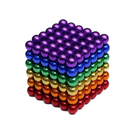 Neocube klocki magnetyczne kulki 5mm tęcza + box Neocube klocki magnetyczne kulki 5mm tęcza + box