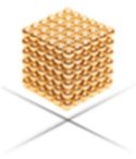 Neocube klocki magnetyczne kulki 5mm złote 216el. Neocube klocki magnetyczne kulki 5mm złote 216el.