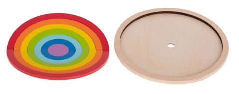 Drewniana tęcza układanka dla dzieci montessori Drewniana tęcza układanka dla dzieci montessori