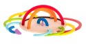 Drewniana tęcza układanka dla dzieci montessori Drewniana tęcza układanka dla dzieci montessori