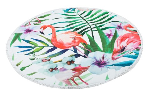 Ręcznik plażowy okrągły duży pled boho flaming Ręcznik plażowy okrągły duży pled boho flaming