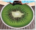 Ręcznik plażowy okrągły duży pled kiwi 158cm Ręcznik plażowy okrągły duży pled kiwi 158cm